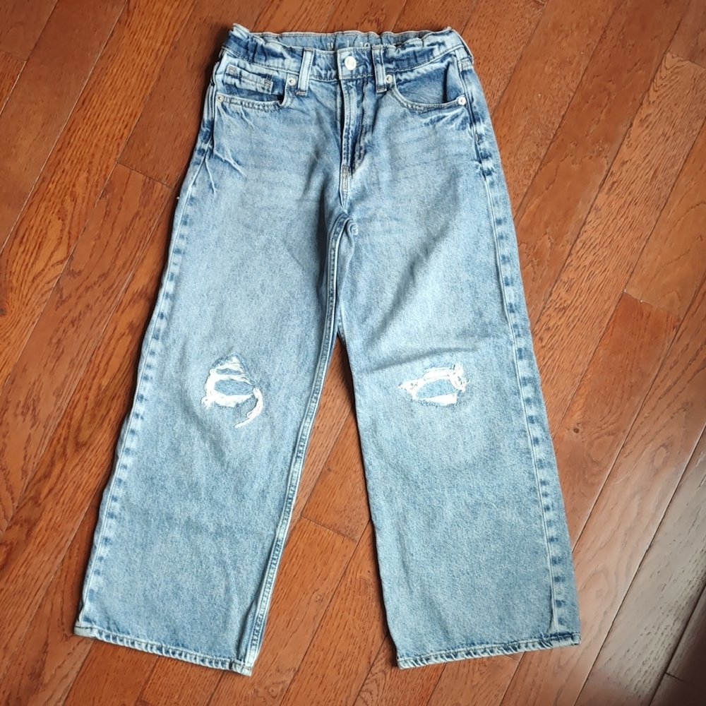GAP Kids Girls Low Stride Wide Leg Jeans